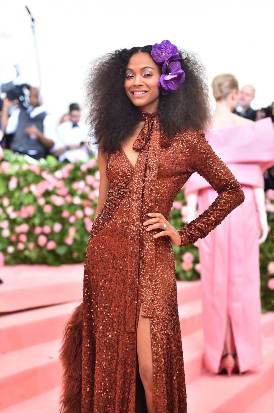 Model Zoe Saldana At Met Gala 2019 in New York Tollywood Boost
