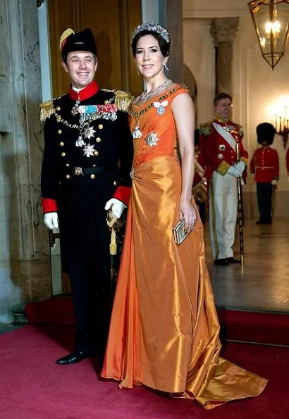 Queen Margrethe, Crown Prince Frederik, Crown Princess Mary, Prince Joachim and Princess Marie hosted New Year’s reception