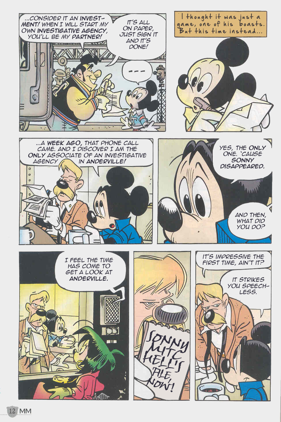 Read online Mickey Mouse Mystery Magazine comic -  Issue #0 - 12