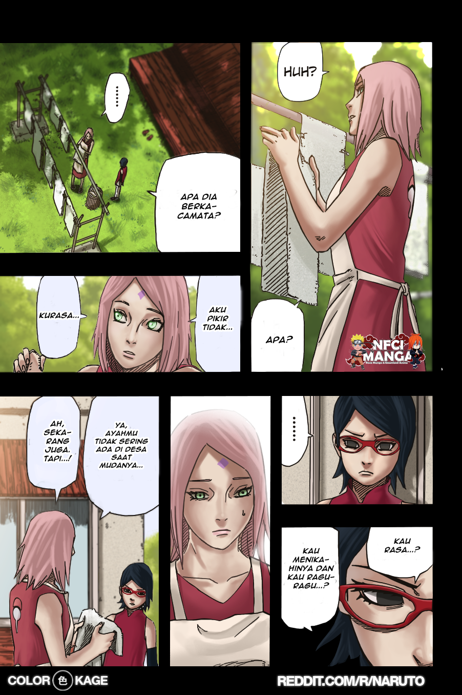 Komik Naruto Gaiden 701 / 001 - Uchiha Sarada [ Full Color 