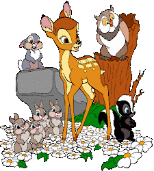 bambi september clip clipart disney coloring ii graphics cliparts flower thumper happy simba summertime pride pages month comics clipartix related