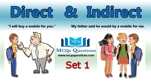 direct and indirect speech mcqs