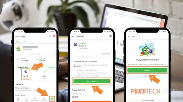 Cara Upgrade Akun OVO Tokopedia - Apa Bedanya?