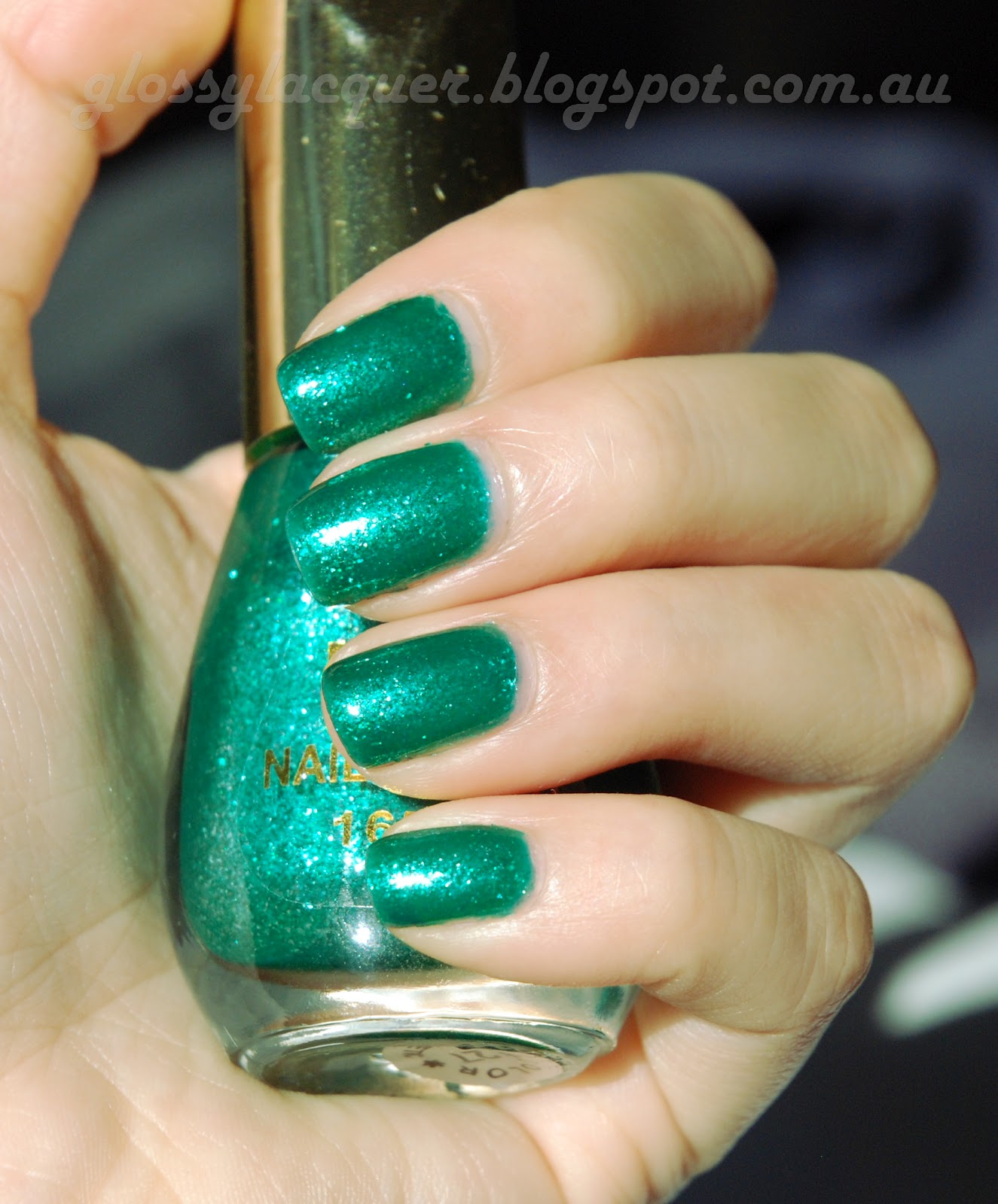 Glossy Lacquer K.K. Nail Polish in Mint Chic (No. 27) Swatch and Review