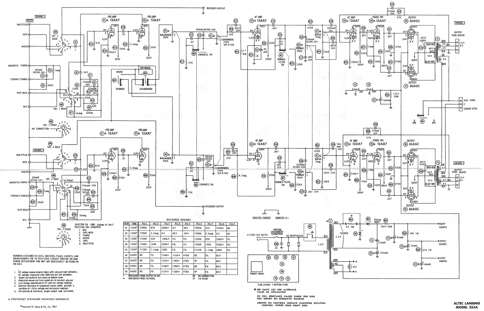 altec 1567a schematic
