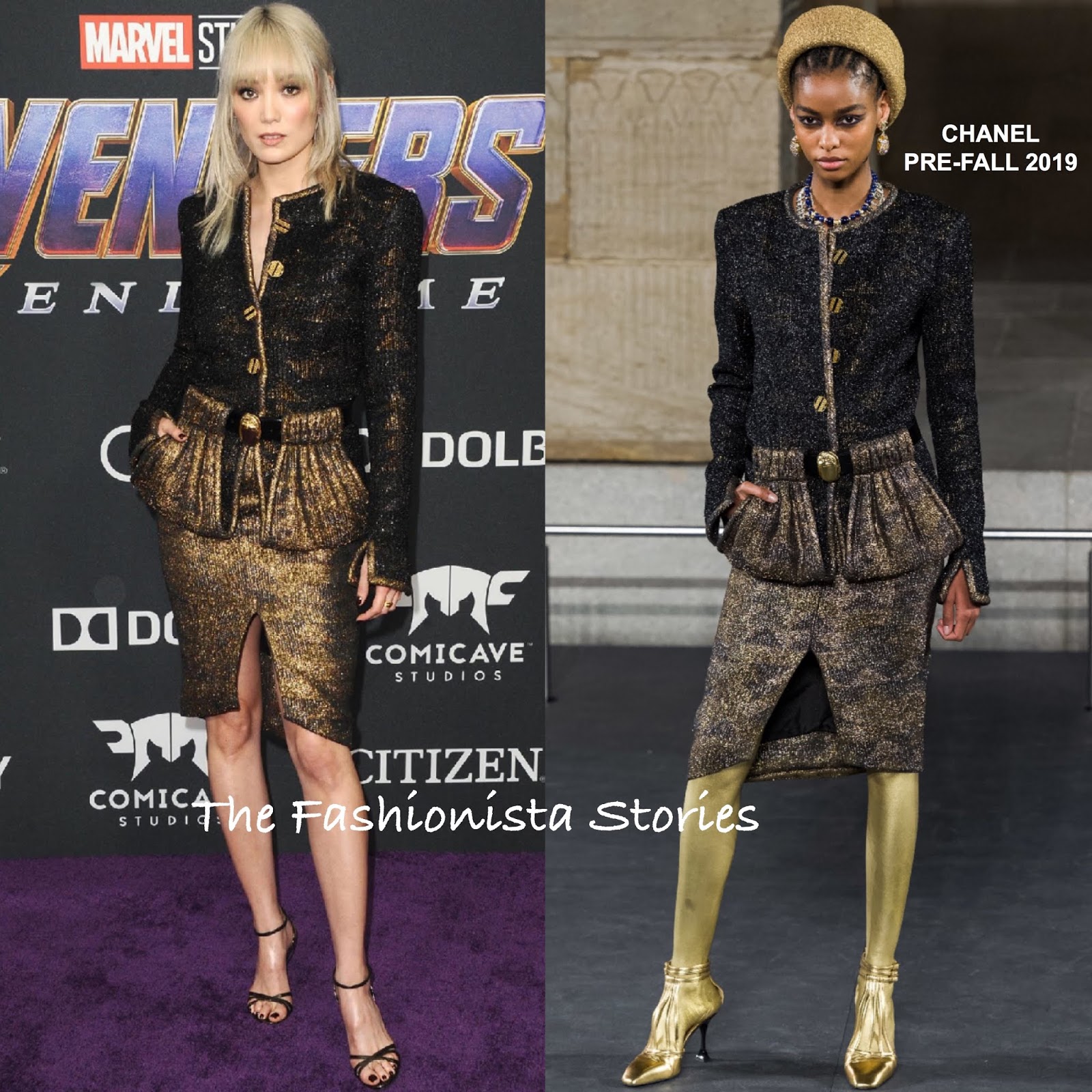 Pom Klementieff in Chanel at the 'Avengers: Endgame' LA Premiere