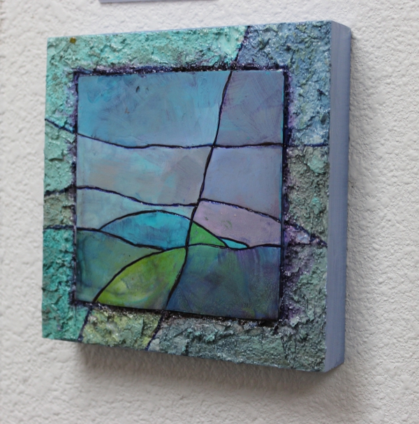 CAROL NELSON FINE ART BLOG Mixed Media Abstract Art Painting "Gemstone