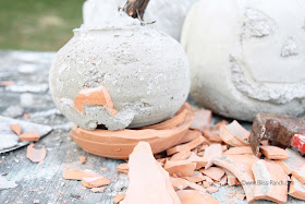 Quick Set Concrete Pumpkins, Bliss-Ranch.com