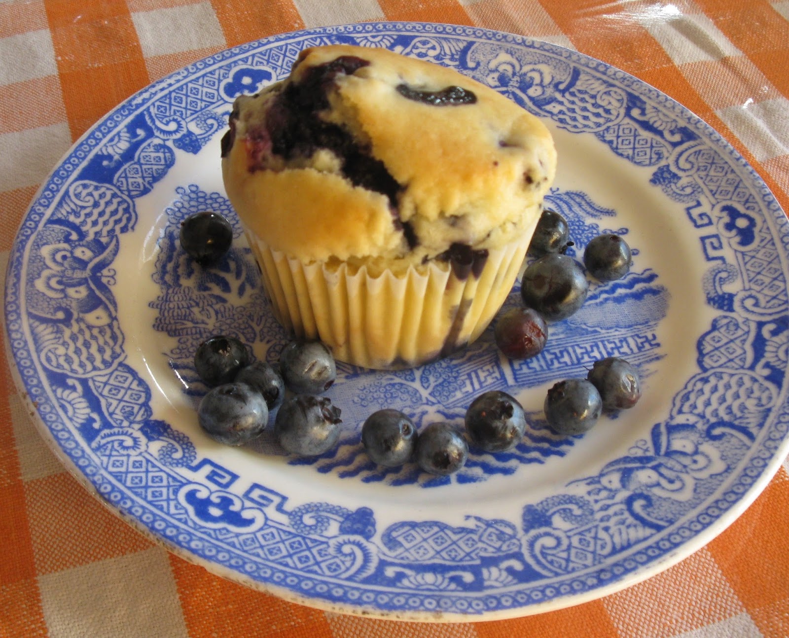 Thel's Kitchen Wild Blueberry Muffins