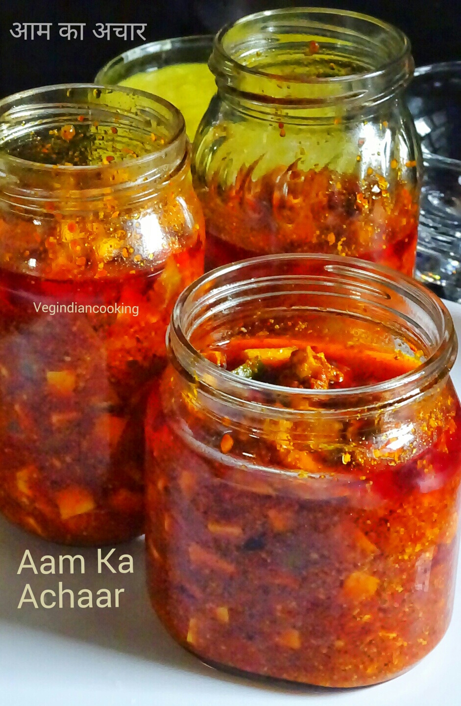 Veg Indian Cooking Mango Pickle Recipe (Aam Ka Achaar) Pickle mango