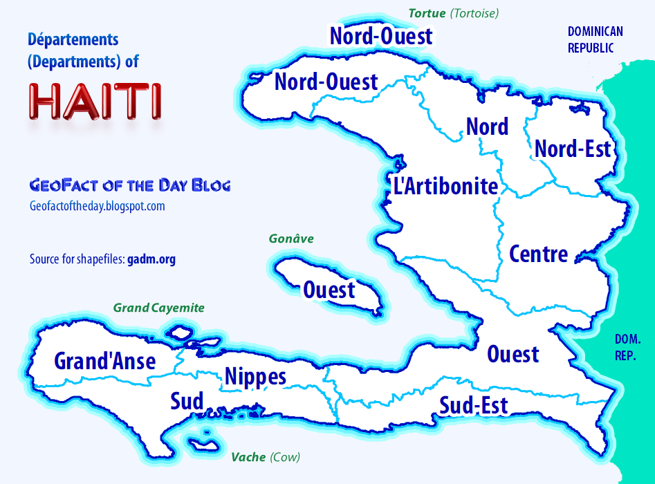 The Map Of Haiti - Haiti%2BProvince%2BMap