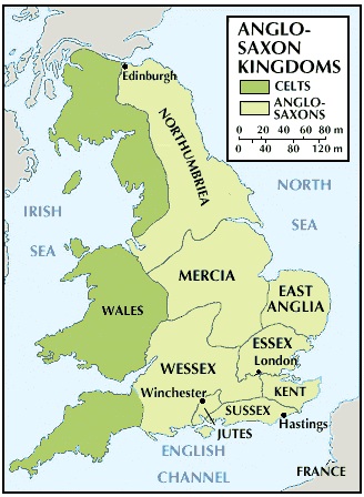 England Dark Ages Map Mary Ann Bernal: The 4 Kingdoms That Dominated Early Medieval England