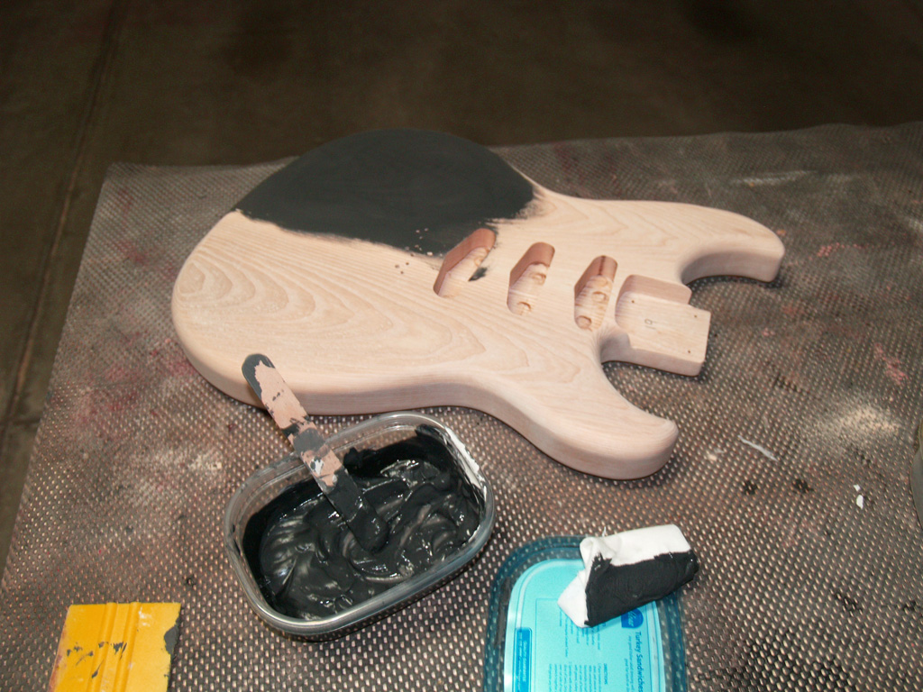 blog Filling The Grain On An Ash Guitar Body