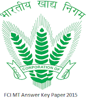 FCI MT Answer Key 2015 Paper