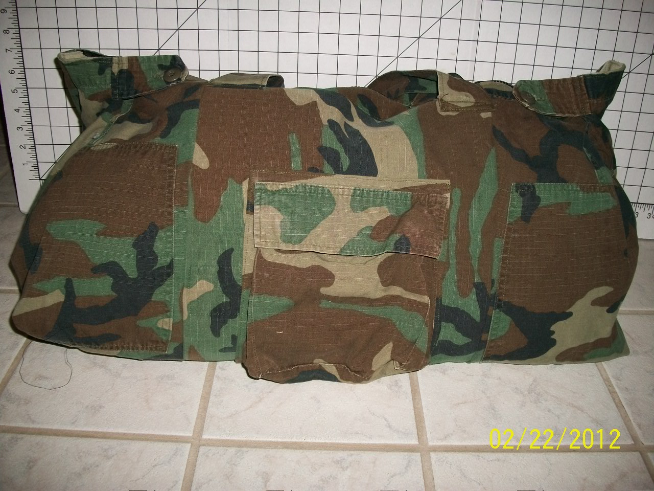 HongKongChic: Upcycled Military Uniform Overnight Bag