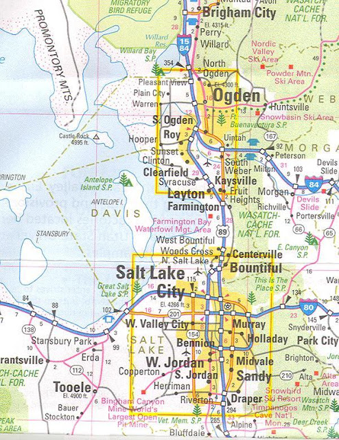 Online Maps Salt Lake City Area Map