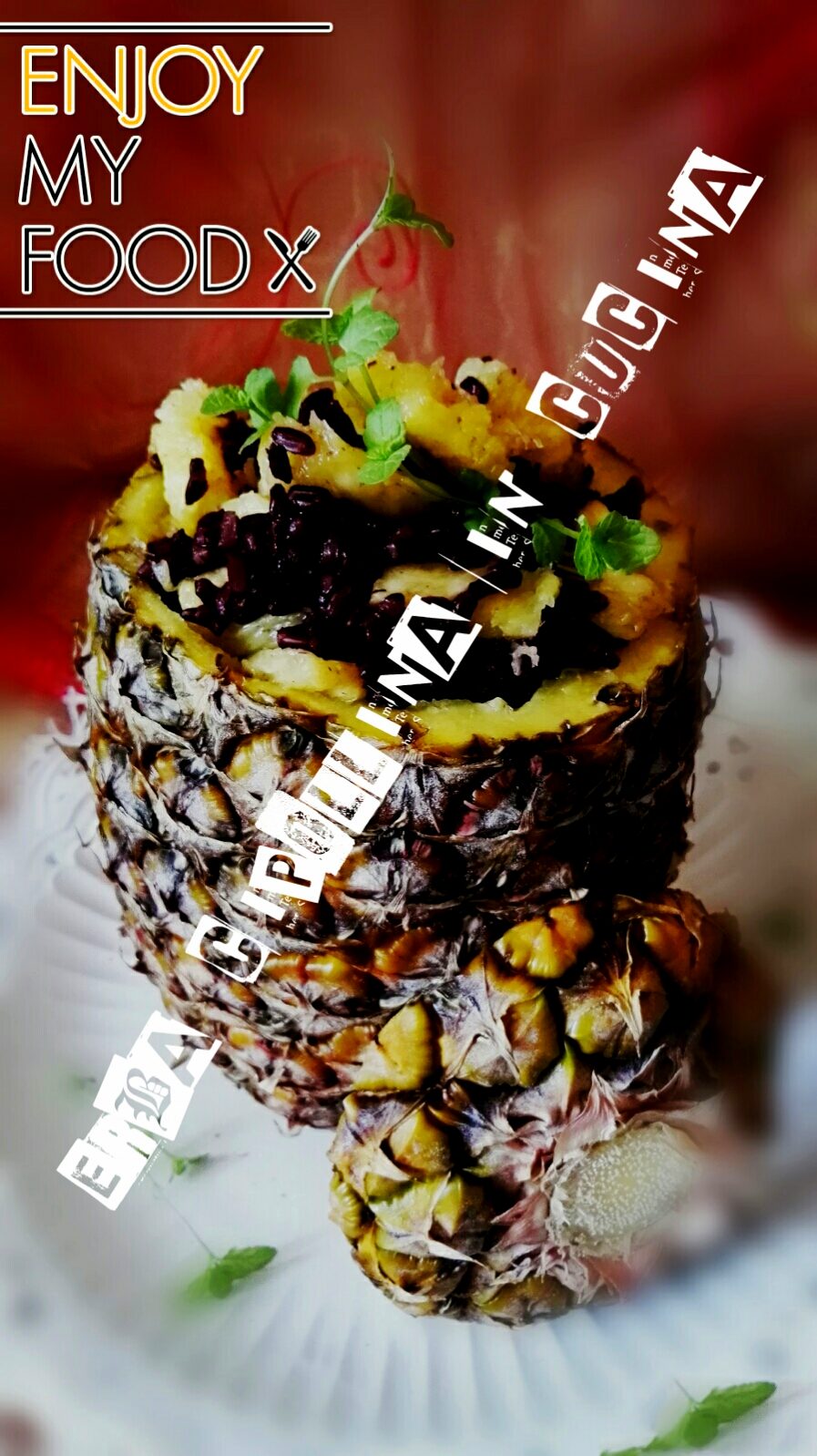 Erba cipollina in cucina Cucina shabby panna e menta