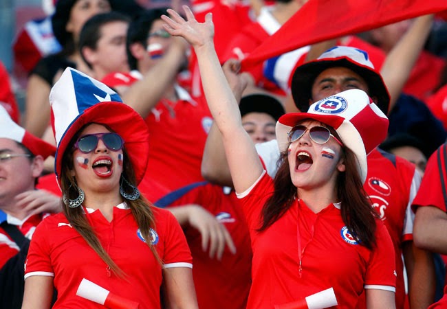 Copa América Chile 2015 Bellas Aficionadas Sexys Lindas Mujeres