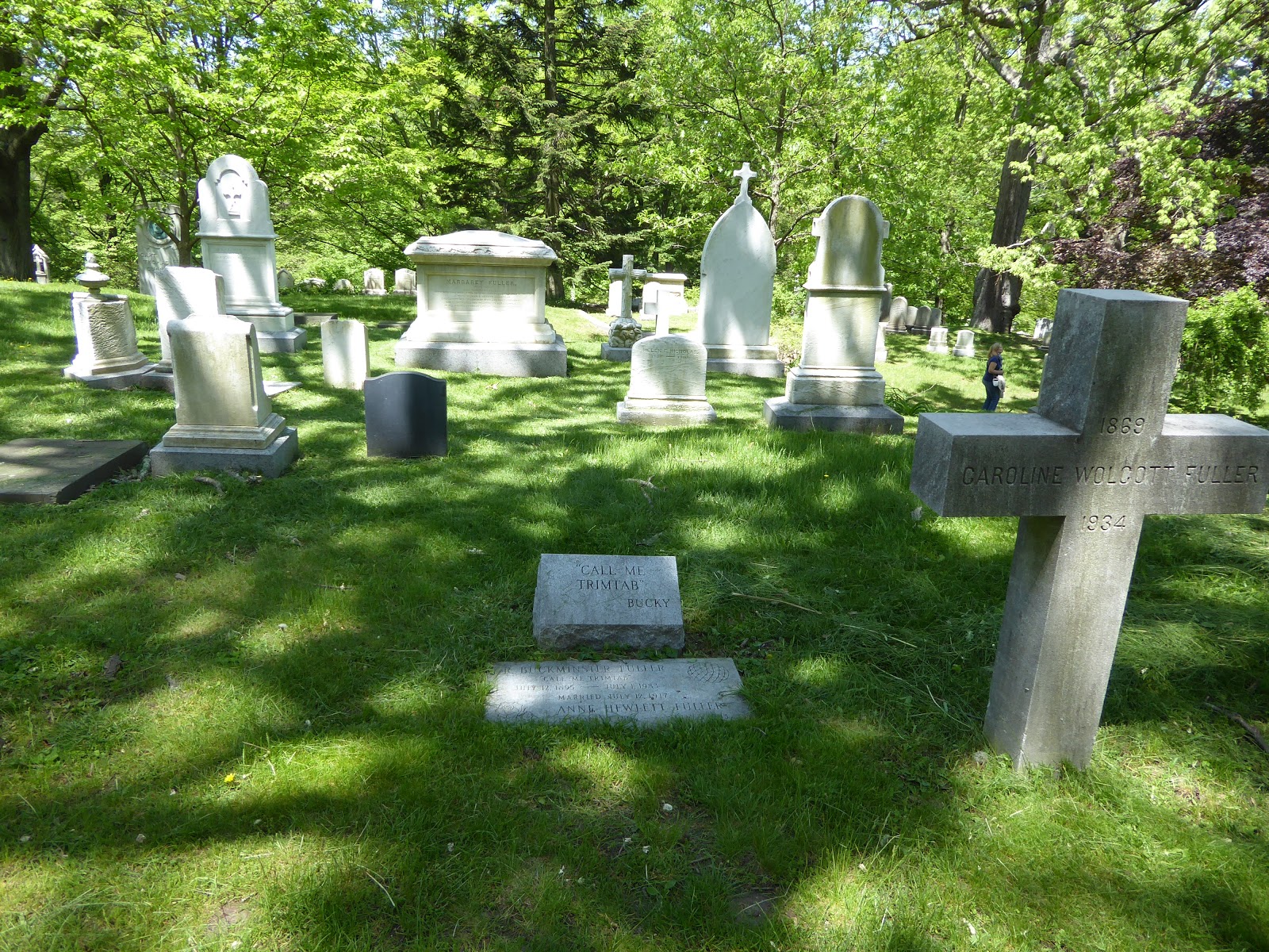 Photoops Grave of a Famous person R. Buckminster Fuller Mt. Auburn
