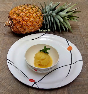 Pineapple sorbet