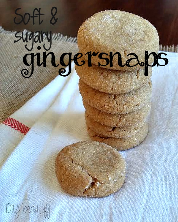 Homemade Gingersnap Cookies - DIY Beautify - Creating Beauty at Home