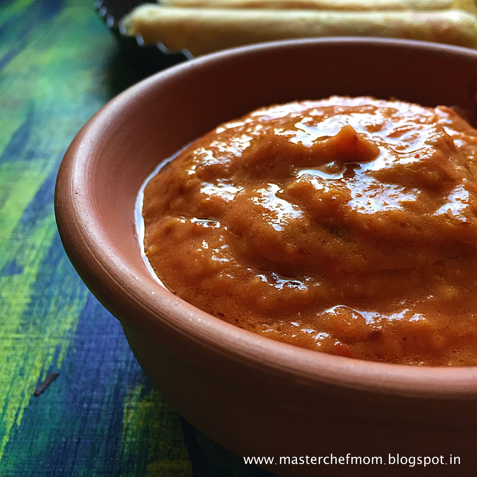 MASTERCHEFMOM Chettinadu Tomato Chutney Hotel Style Tomato Chutney