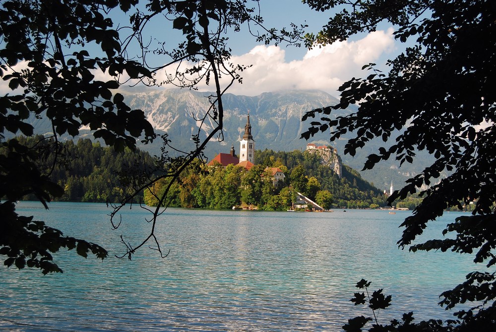 une des vues les plus célèbres de tout le pays, l’église de l’îlot de Bled