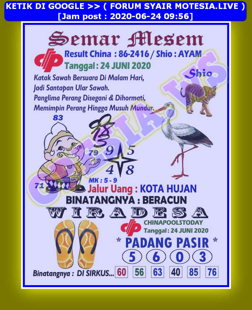 1 New Message Kode Syair Sydney 24 Juni 2020 Forum Syair Togel Hongkong Singapura Sydney