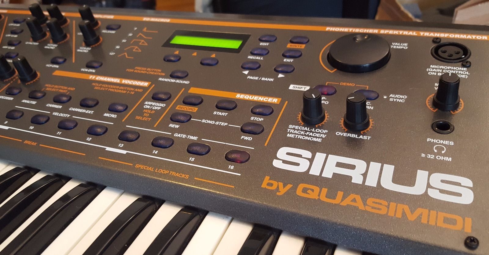 MATRIXSYNTH Quasimidi Sirius EDM Workstation Synthesizer Vocoder