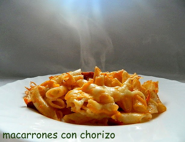 las recetas de mi abuela: MACARRONES CON CHORIZO