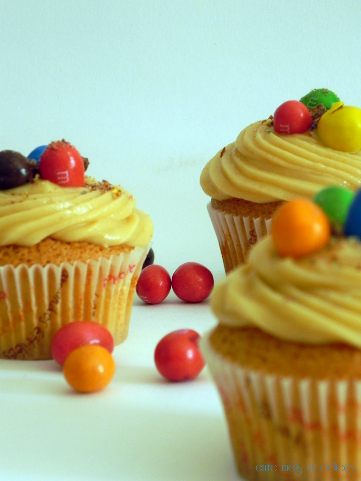 entre mets et délices Cupcakes au beurre de cacahuète