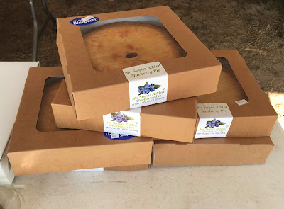 Blueberry pies at Montrose Blueberry Festival Michigan