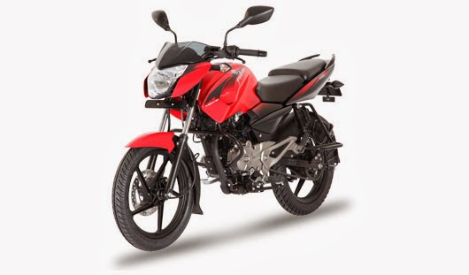 Pulsar 135 LS De Bajaj En EL 2013 rojo frontal