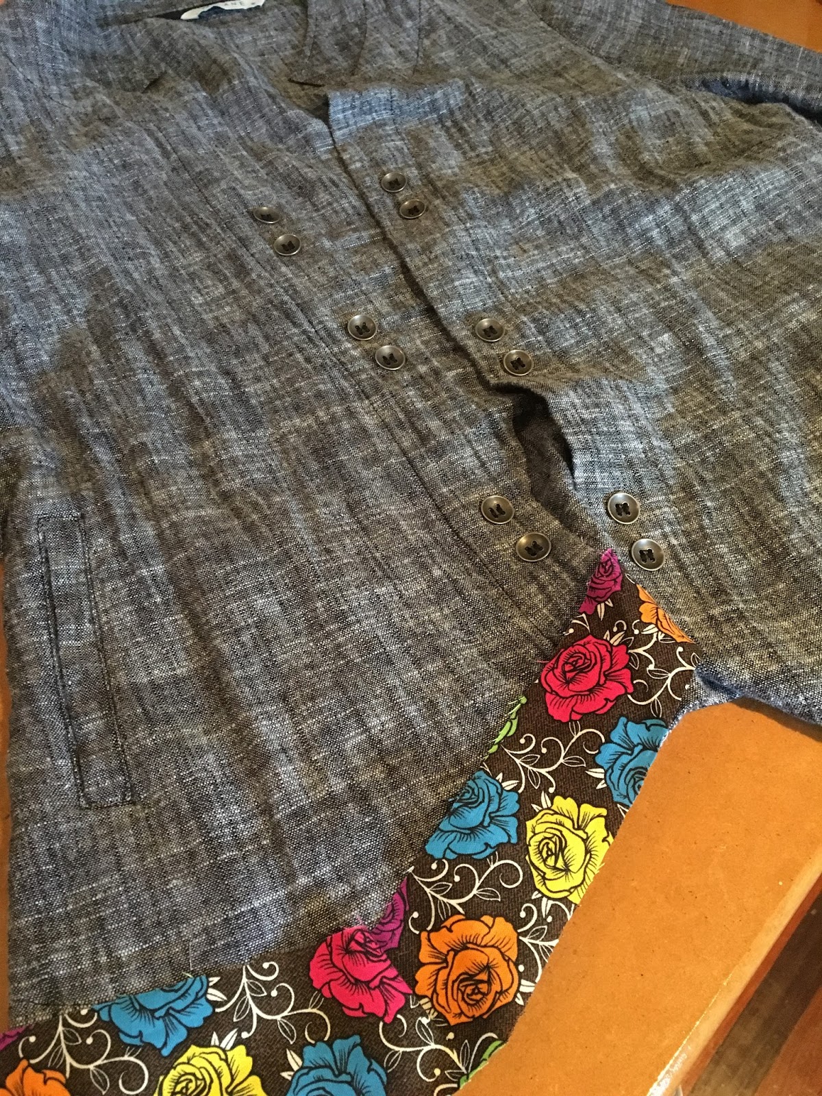 A Tray of Bliss 50 & Fab....Embellishing Thrifted Clothing for that