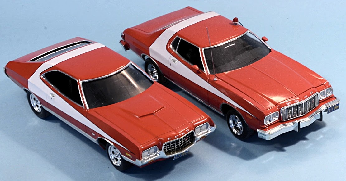 Scale Model News STARSKY AND HUTCH ‘STRIPED TOMATO’ FORD GRAN TORINO
