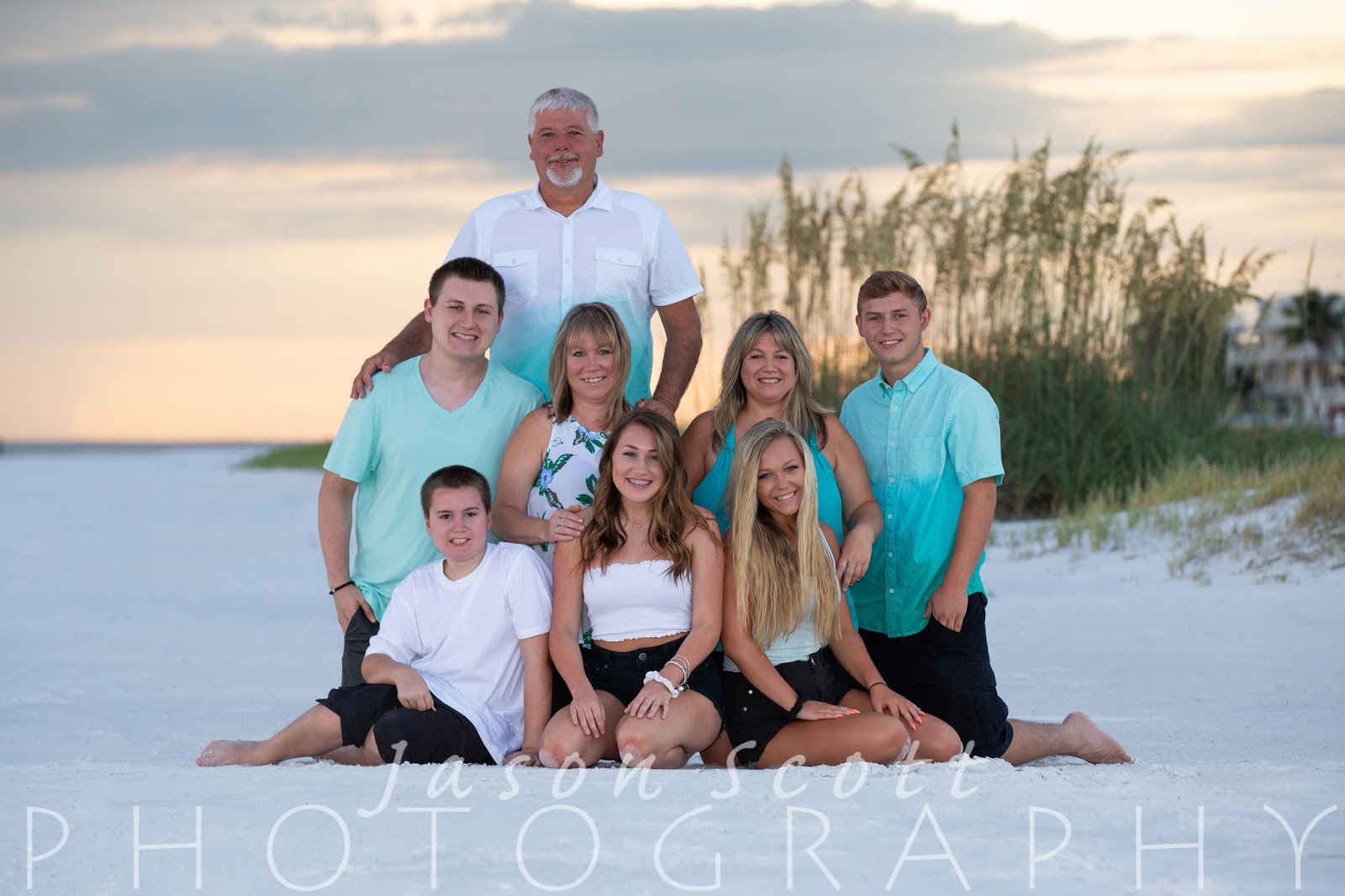 Siesta Key Beach Portraits - Duff Family | Jason Scott Photography