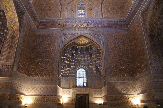 Ouzbékistan, Samarcande, Registan, mihrab, Tilla-Qari, © L. Gigout, 2012