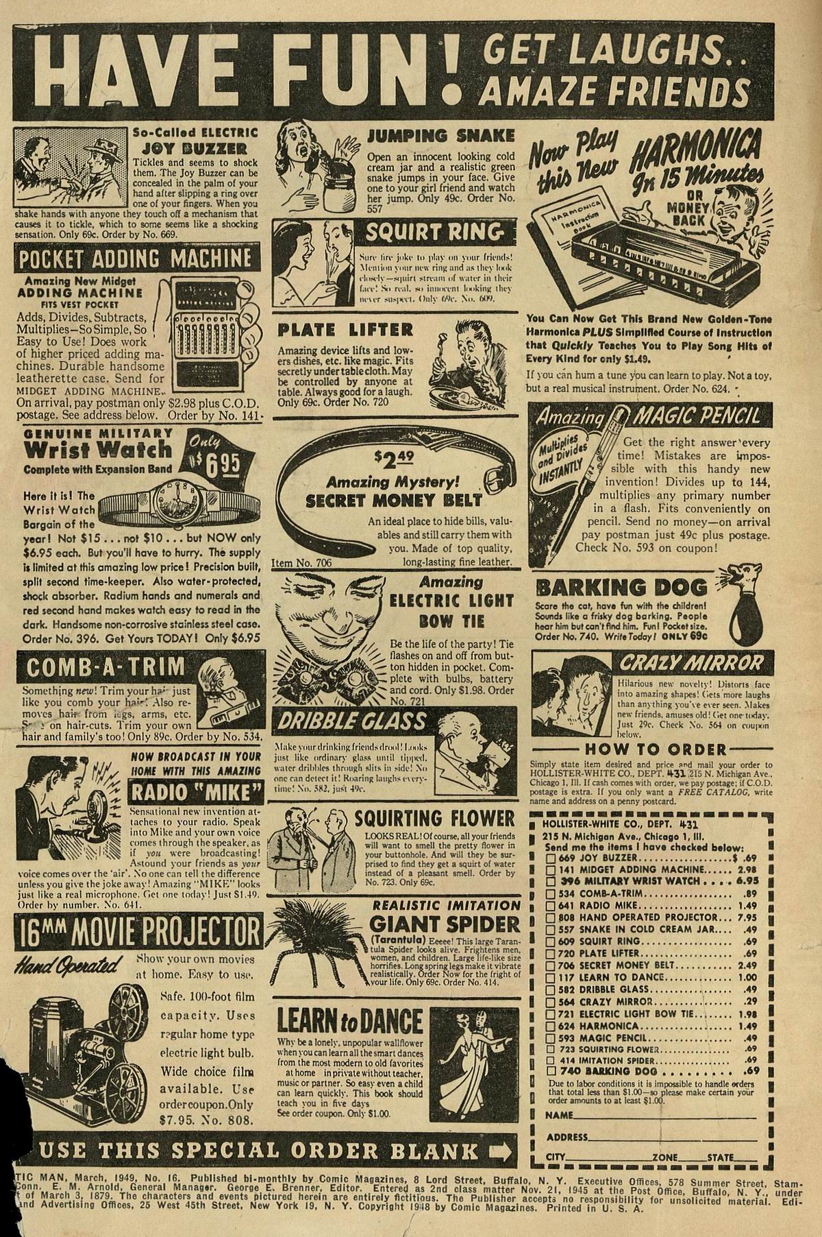 Read online Plastic Man (1943) comic -  Issue #16 - 3