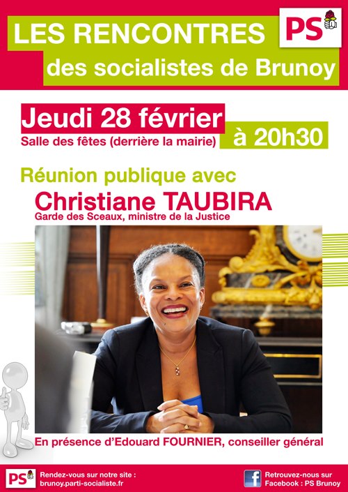 Christiane Taubira à Brunoy