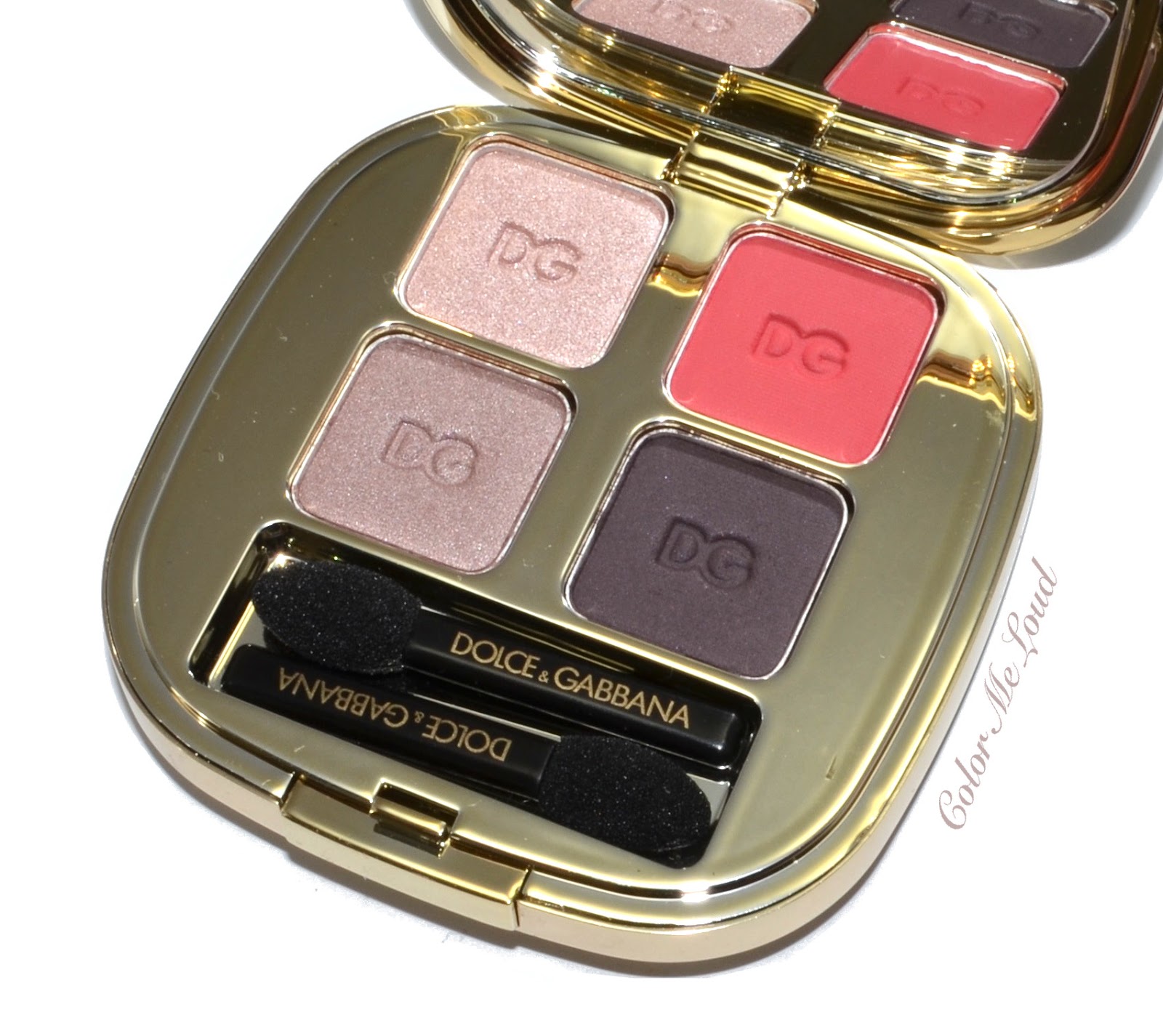Dolce & Gabbana Smooth Eye Colour Quad #146 Lushies, Review, Swatch & FOTD  | Color Me Loud