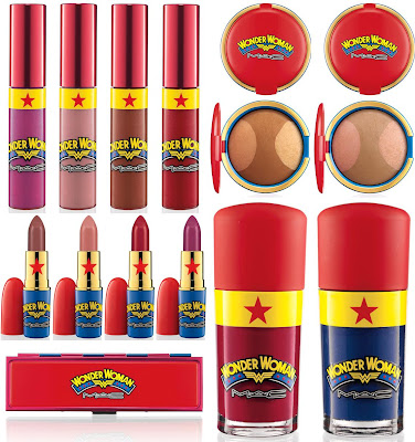 M∙A∙C Cosmetics x DC Comics Wonder Woman Collection - Lipglass, Mineralize Skinfinish, Lipstick, Defiance Eyeshadow Quad & Nail Lacquer
