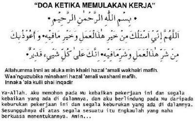 Amalan Dan Doa Bacaan Doa Sebelum Bekerja Lengkap Dengan Artinya