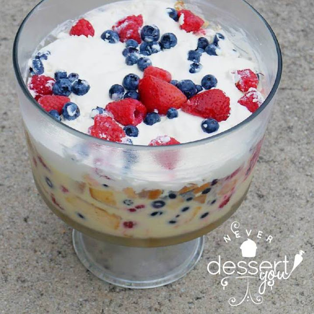 Lemon Trifle with Berries