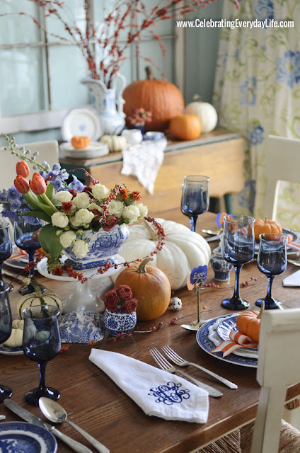 Gorgeous fall tablescape