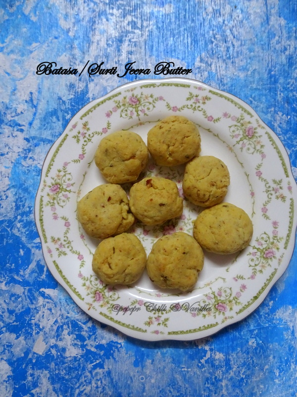 Batasa/Surti Jeera Butter /Surti Batasa Pepper, Chilli and Vanilla