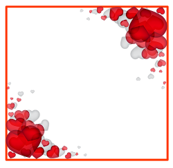 frame heart transparent border cliparts