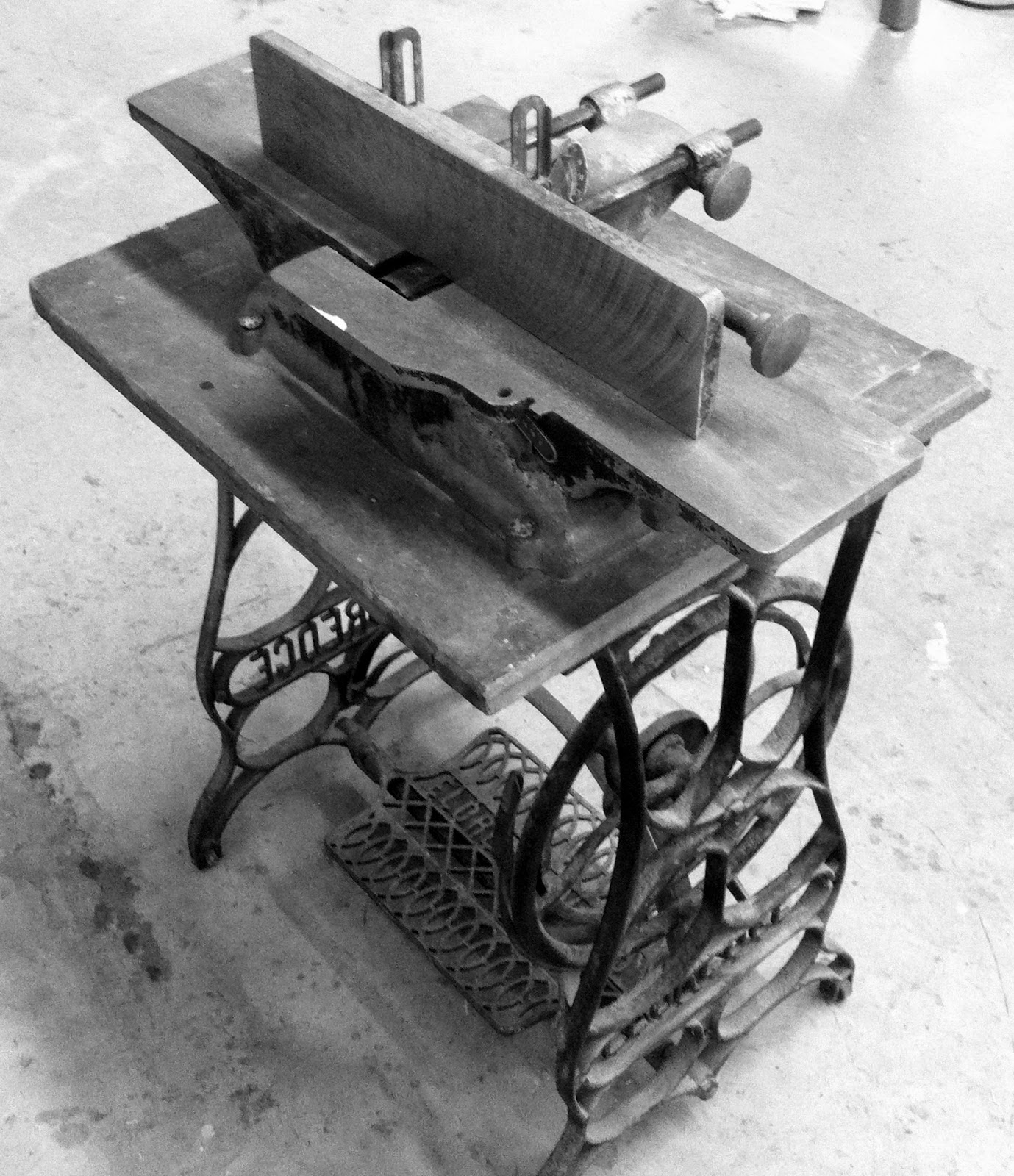 Treadle Driven Planer . High Rock Woodworking