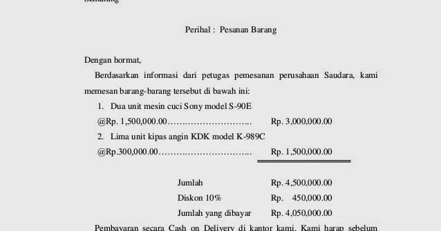 Contoh Surat Masuk Dan Surat Keluar Informasi Seputar