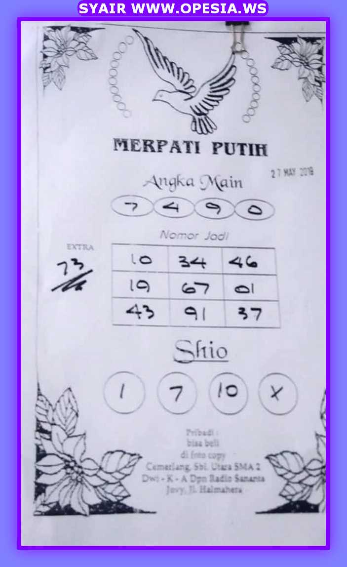 Forum Syair Hk Senin 27 Mei 2019 | Opesia Official