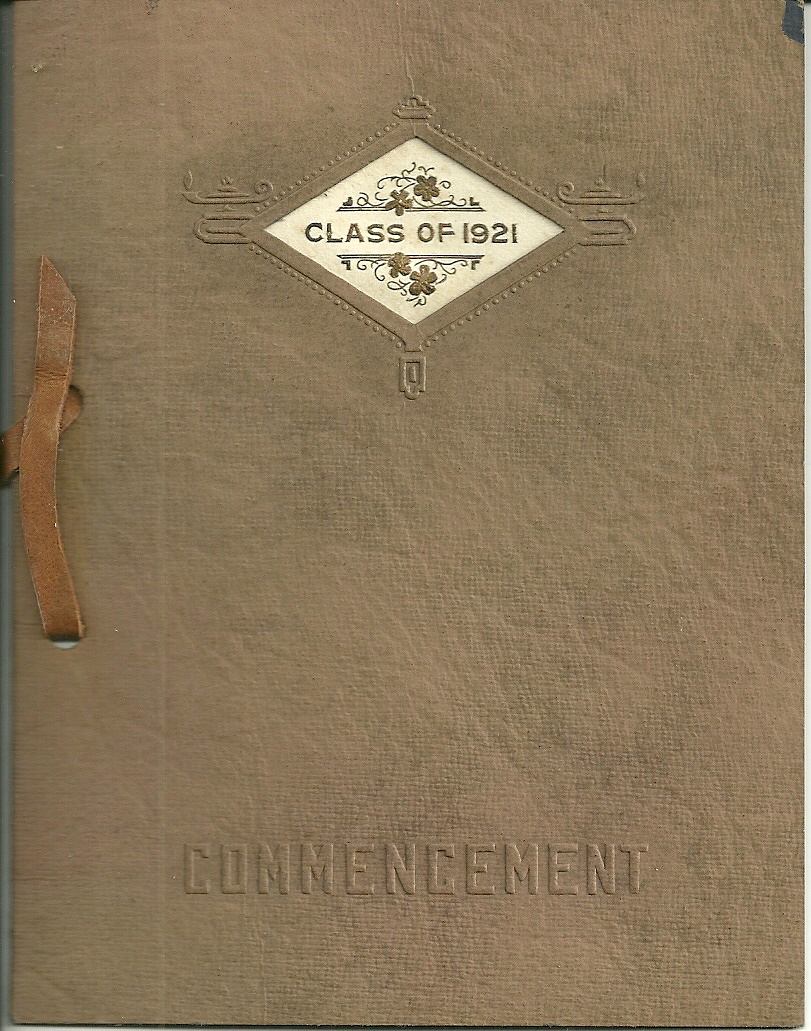 Heirlooms Reunited 1921 Commencement Exercises, Winterport Maine High